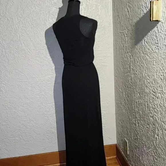 CASLON Sleeveless round neck tank maxi Dress 👗 black xx small - Picture 6 of 9